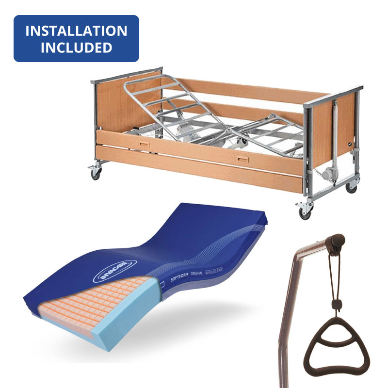 Invacare Medley Ergo + Mattress Bronze Pack | Hospital Beds