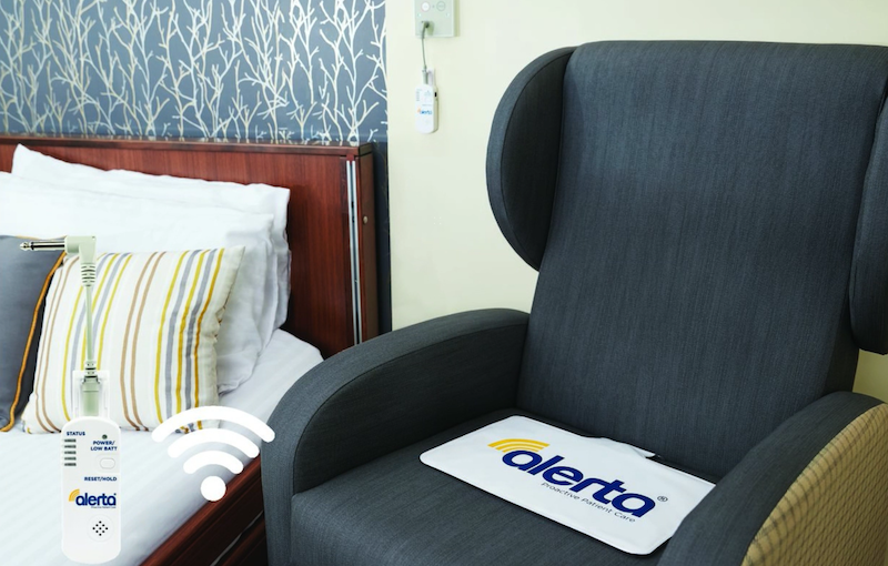 Alerta Bed Alertamat placement on a bed Alerta Bed Alertamat placement on a bed