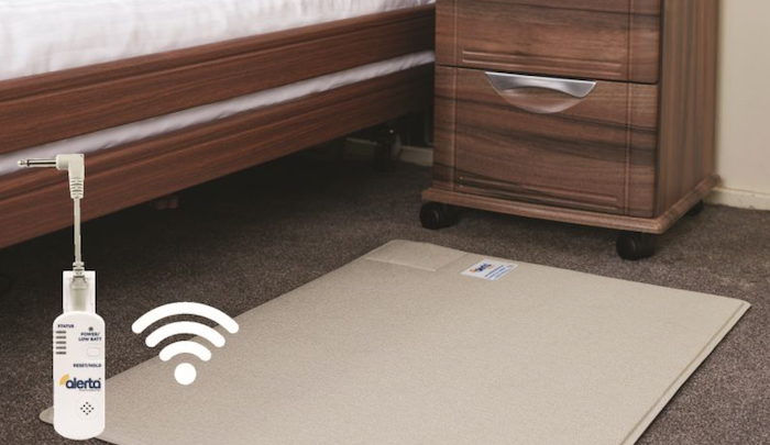 Alerta Wireless Mat in use