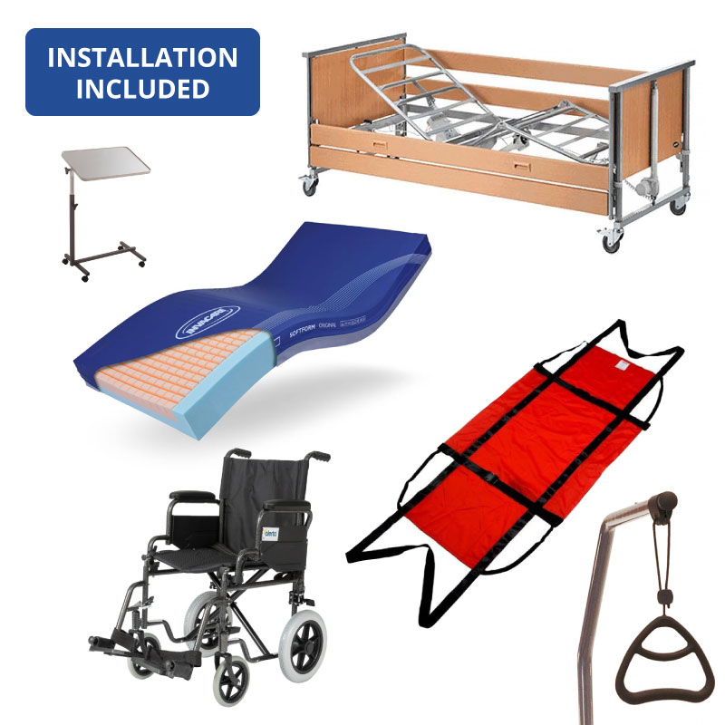 Invacare Medley Ergo + Mattress Platinum Pack | Hospital Beds