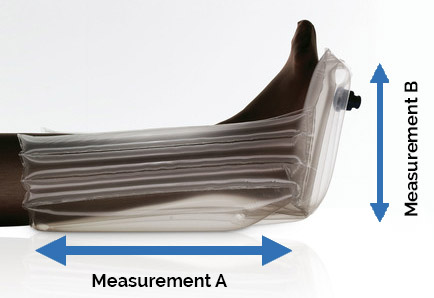 Repose Boots Foot Protector Measurement lllustration