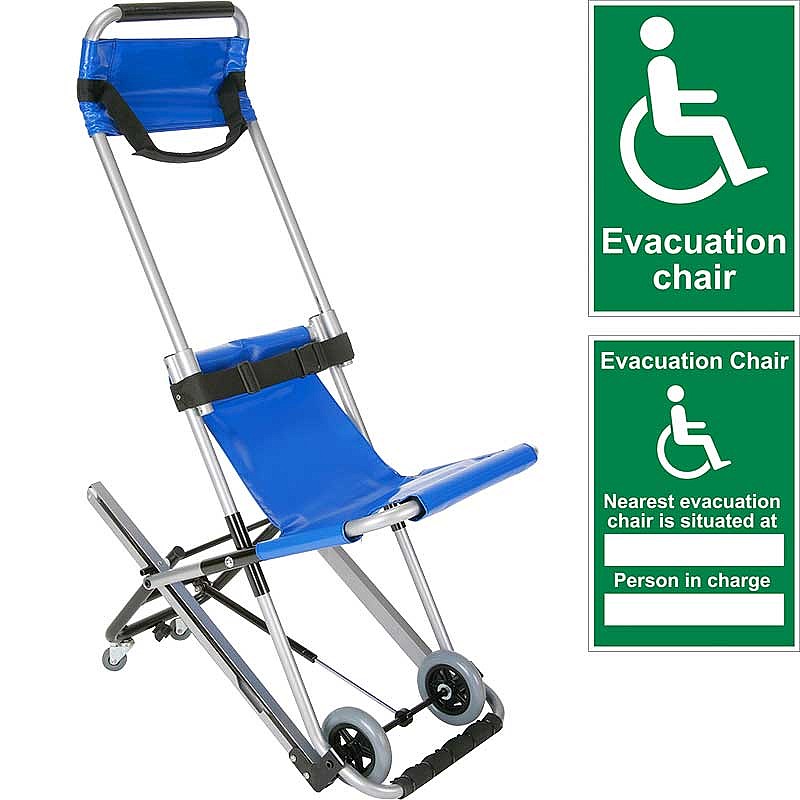 Evacuation Chair with Free Accessory Bundle Hospital Beds