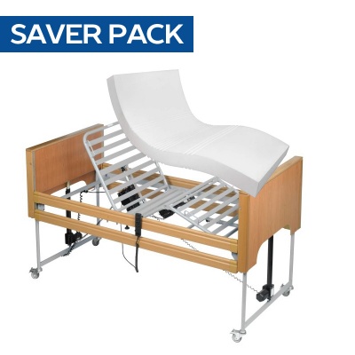 Harvest Woburn Profiling Bed and Low Risk Pressure Relief Mattress Saver Pack