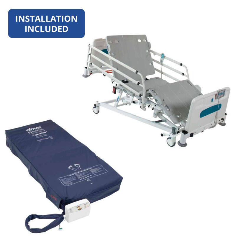Sidhil Innov8 Bed + Side-Rails + Air Mattress | Hospital Beds