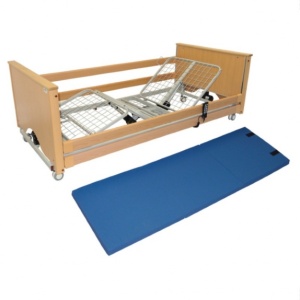 Made Medical 73" X 24" Bi-Fold Bedside Non-Slip Fall Mat Anti-Skid Pad With Beveled Edge For Elderly, Gray - View #3