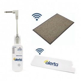 Alerta Wireless Bed and Floor Alertamat with Wall Point Receiver Care Home Bundle